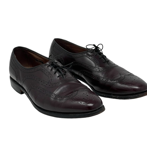 Allen Edmonds | Burgundy Townley Lace Up Oxford Dress Shoes Vintage main image 8